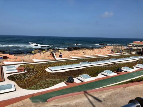 Area view along the beach in Casablanca