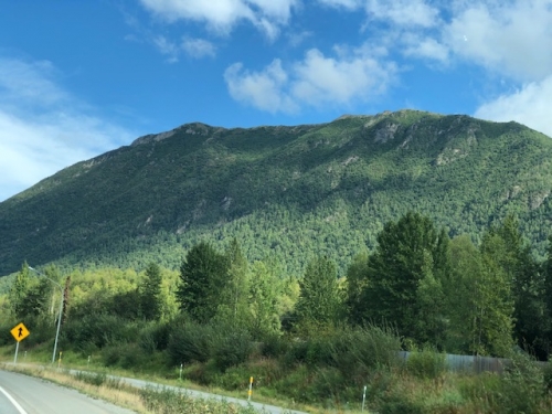 Scenic ride views of the mountains