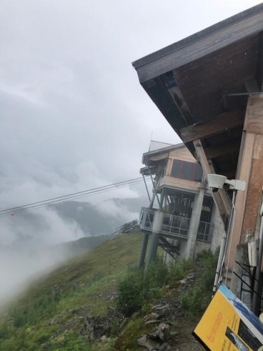 The mountain restaurant only accessible via tram