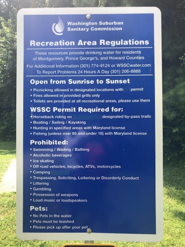 park signs and rules