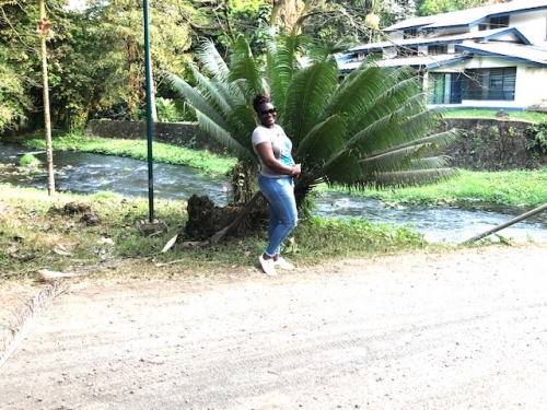 The limbe river at botanic gardens