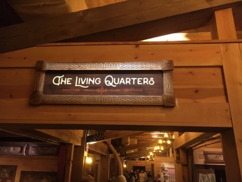 Entry into the living quaters