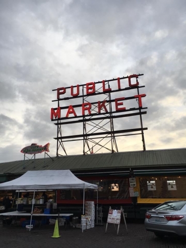 Pikes place Farmers market.