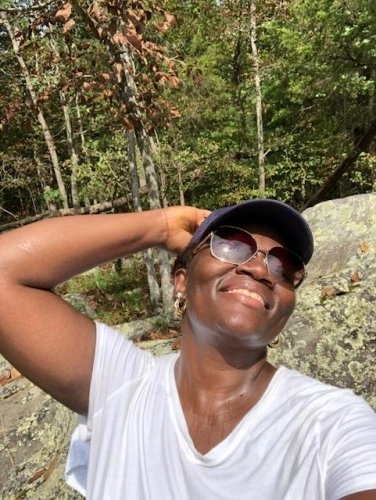 Yes very tired and sweety from the hike