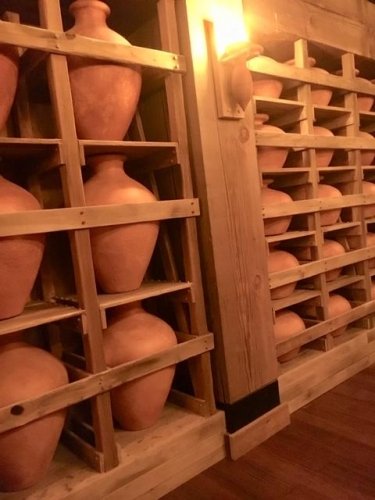 Storage  with earth pots for water and other goods